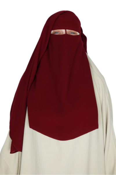 Niqab 2 layers without flap