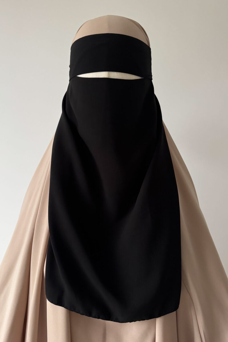 Budget Niqab 2 pieces with elastic