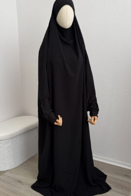 Jilbab Wassila Black