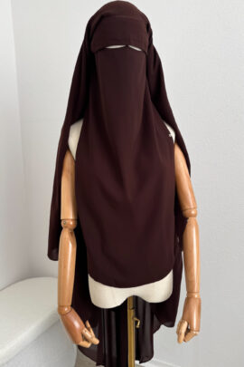 Maxi Niqab Khadija with Flap and Clips