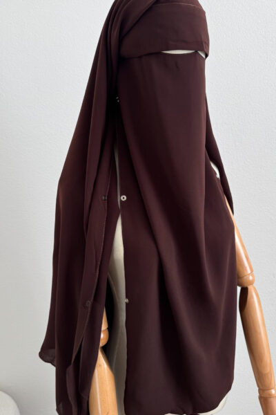 Maxi Niqab Khadija with Flap and Clips