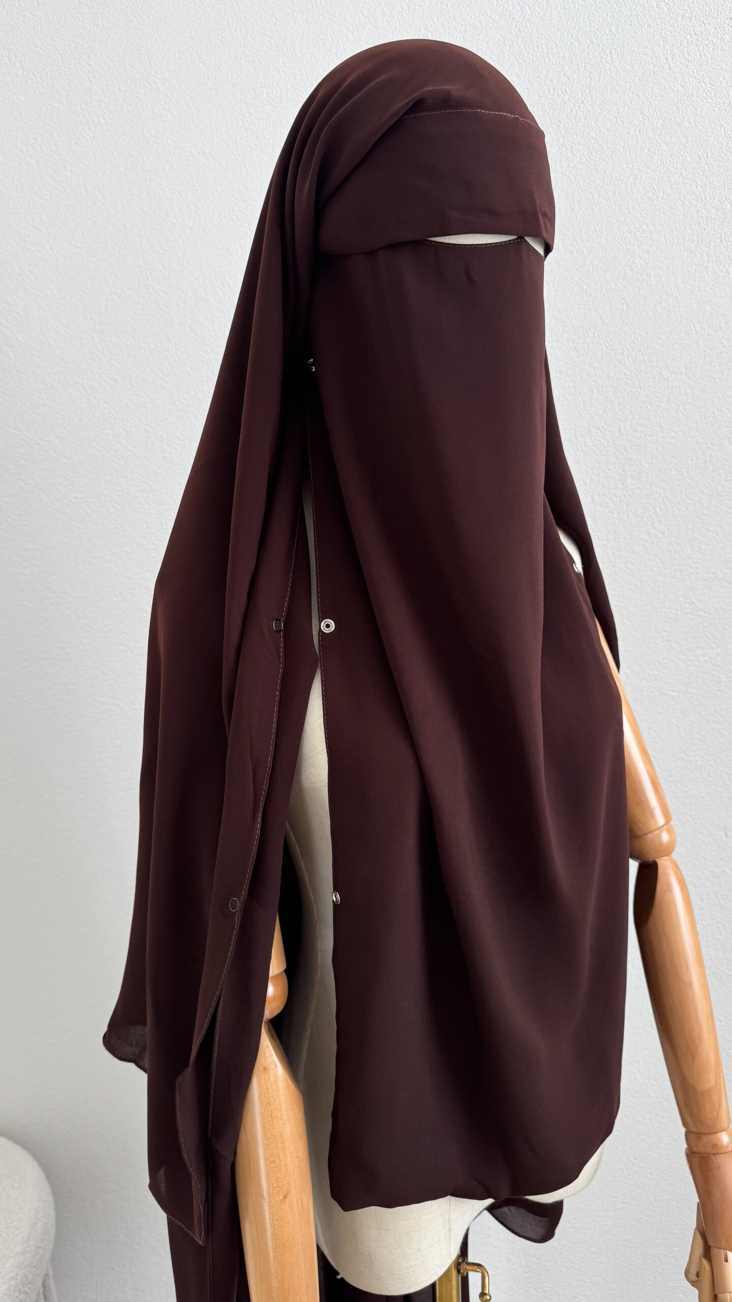 Maxi Niqab Khadija with Flap and Clips